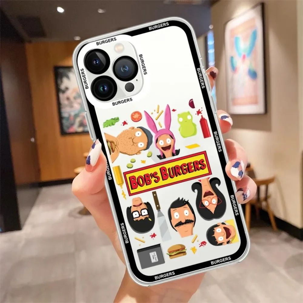 Cartoon B-Bobs B-Burgers Phone Case For iPhone 15 13 14 12 11 Pro Max X XR XS Max