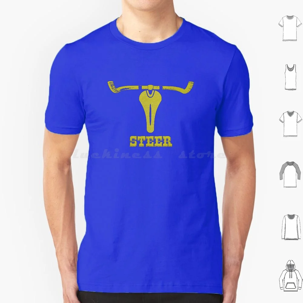 Steer ( Cycling ) T Shirt 6xl Cotton Cool Tee Bike Bikes Cycling Cyclist Velo Bicycle Cyclocross Mountain Bike Cattle Texas Mtb