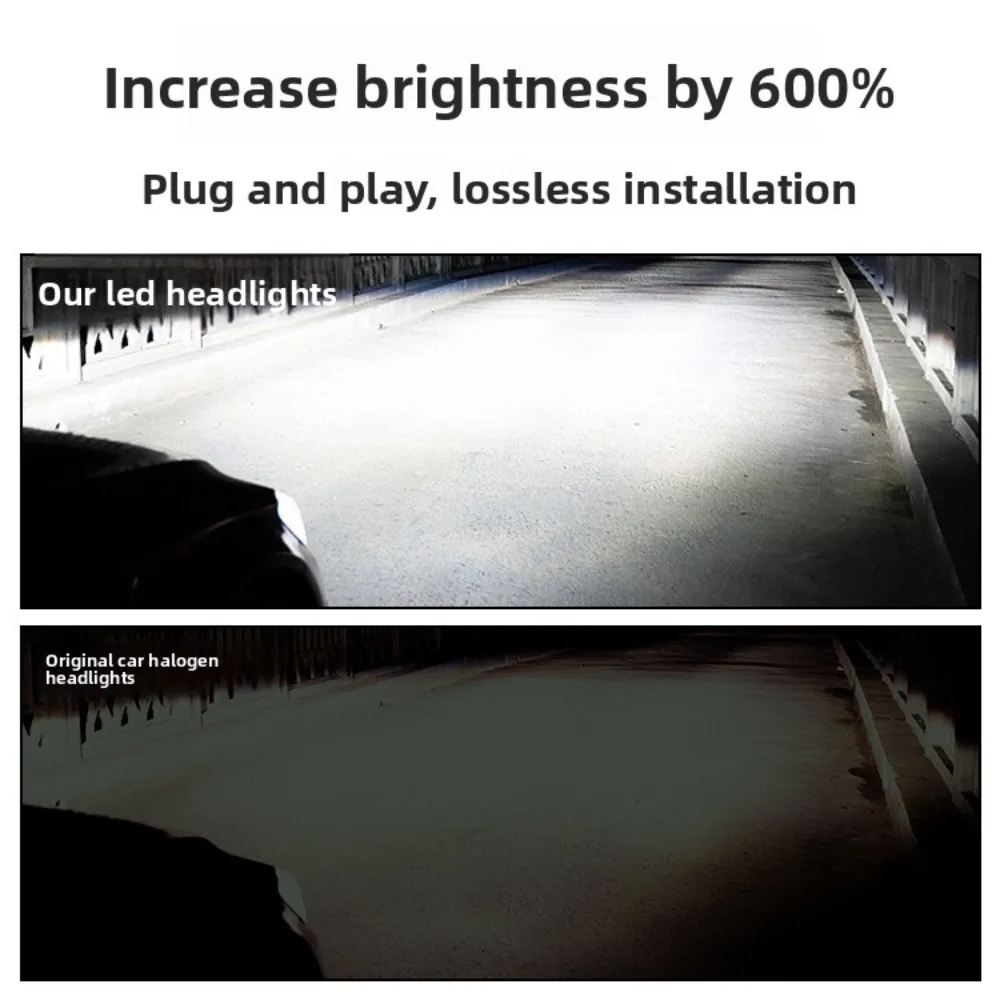 المصابيح الأمامية الجديدة للسيارة فائقة السطوع ومصابيح الضباب - مصابيح التوصيل والتشغيل الصغيرة H1 H3 مع نظام تبريد المروحة