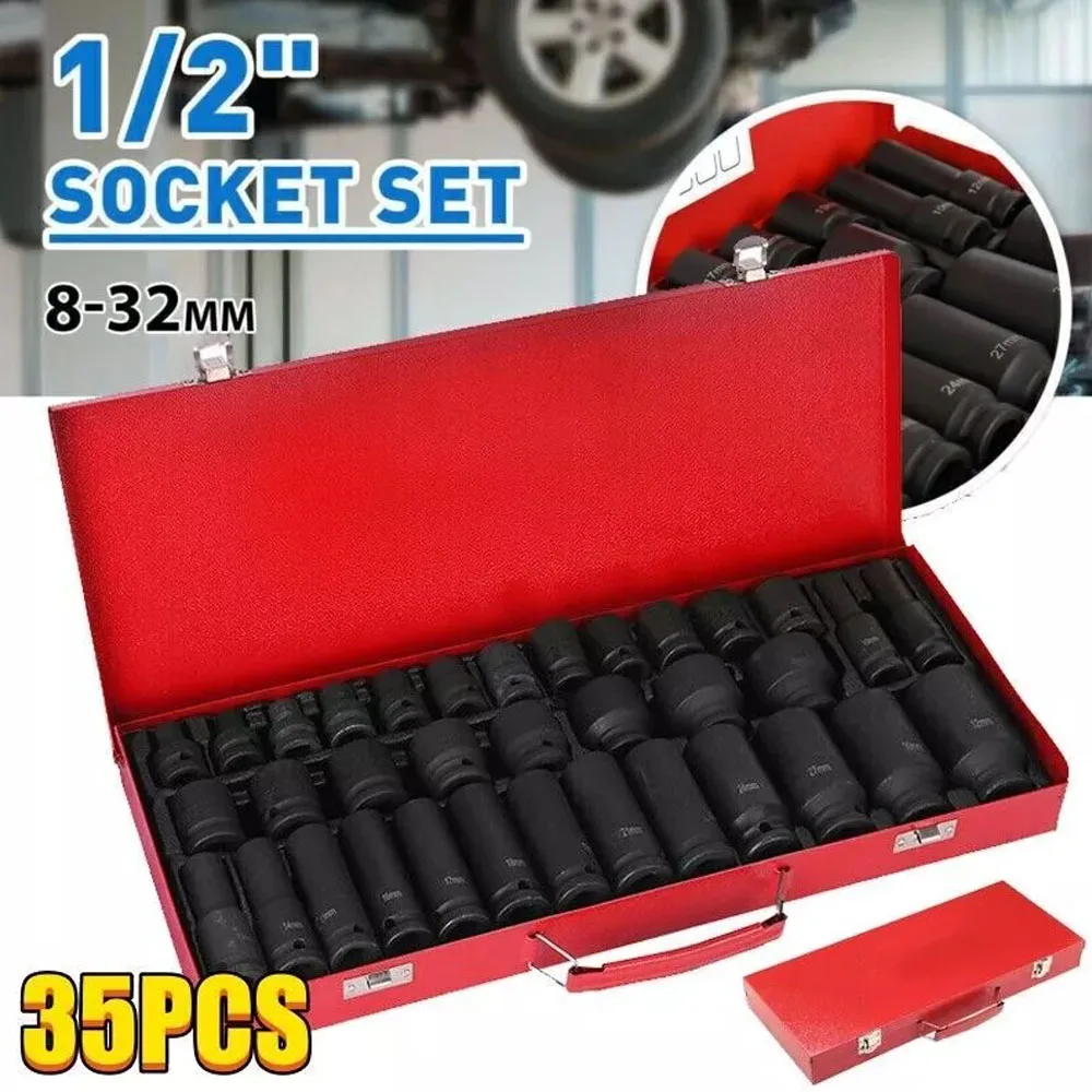 35Pcs Deep Impact Socket Set 1/2