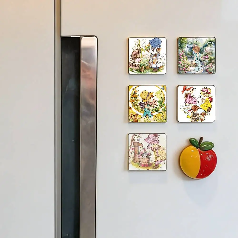 S-Sarah Kay Little Girl Refrigerator Magnets Fridge Magnets Cartoon Animal Magnets For Refrigerator Decor Funny Magnetic