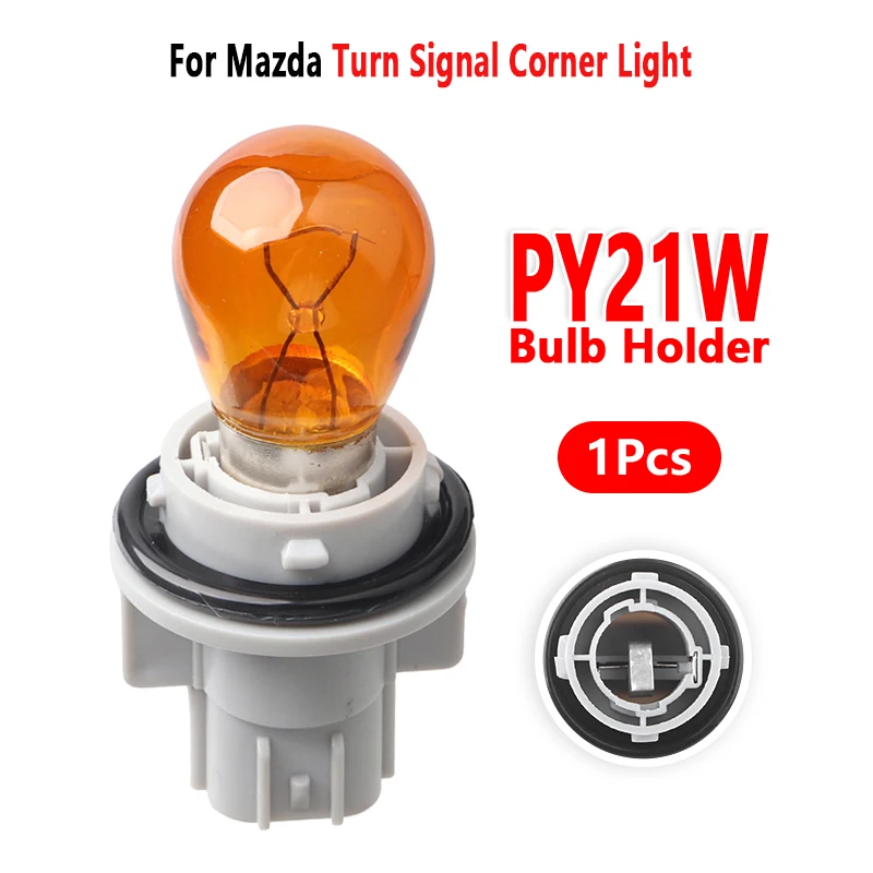 For Mazda 3 Premacy 323F Turn Signal Corner Light 1156 PY21W Bulb Holder Socket Base S09A51064 1Pc