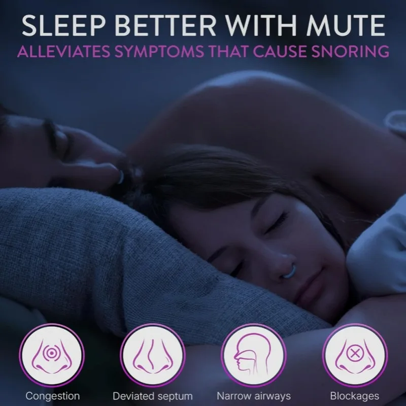 3 أحجام جهاز إيقاف الشخير سيليكون مشبك أنف مرن لوازم مكافحة الشخير موسع الأنف لنوم أفضل وتحسين تدفق الهواء #4