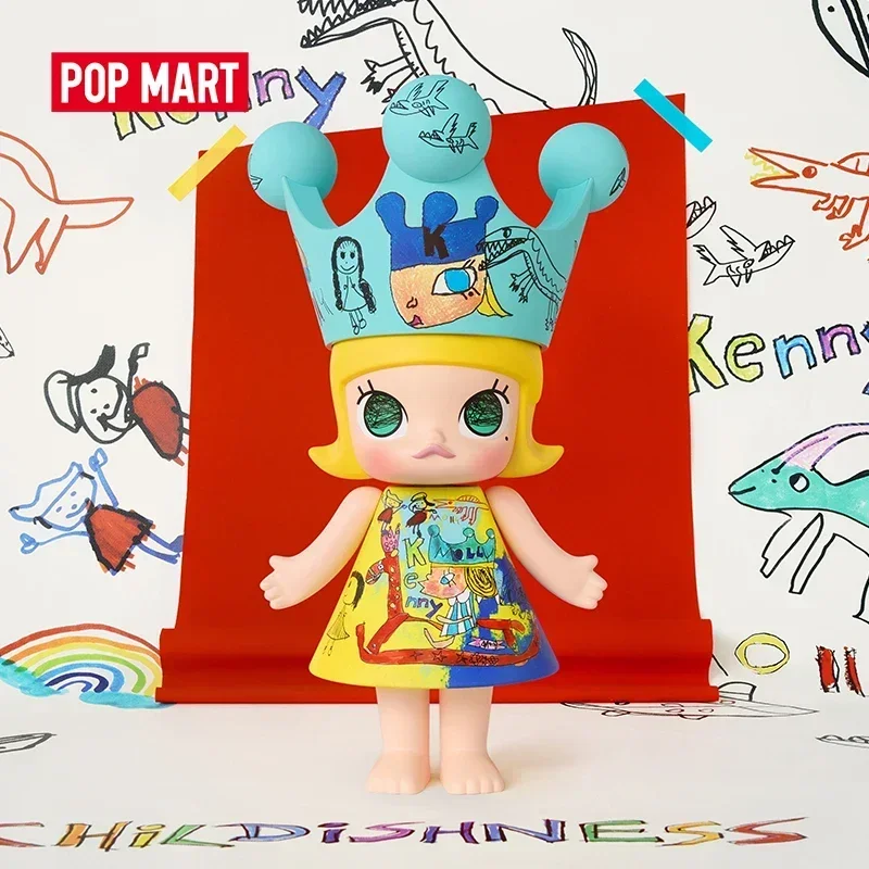 POP MART MEGA ROYAL MOLLY 400% Childishness Limited Edition Series Blind Box Surprise Mystery Box Figur Aksi Anime Lucu