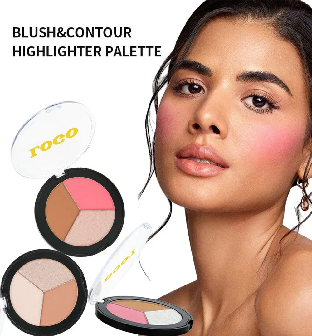 Small Batch Custom Logo Wholesale DIY Highlighter Concealer Contour Brightening Nose Shadow Face All In One Palette for MUAs