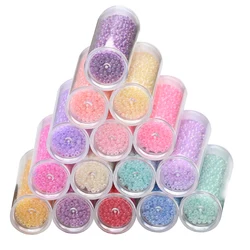 2mm Uniform Cream Color Glass Mini Beads Colorful Round Czech Small Craft Czech Beads DIY Handmade Jewelry Bracelet Accessories