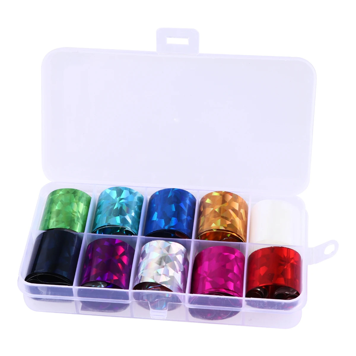 

30 Rolls Colorful Nail Foil Stickers 3 Boxes Storage Easy Apply Unique Nail Fingernails Toenails Decorations Home Salon
