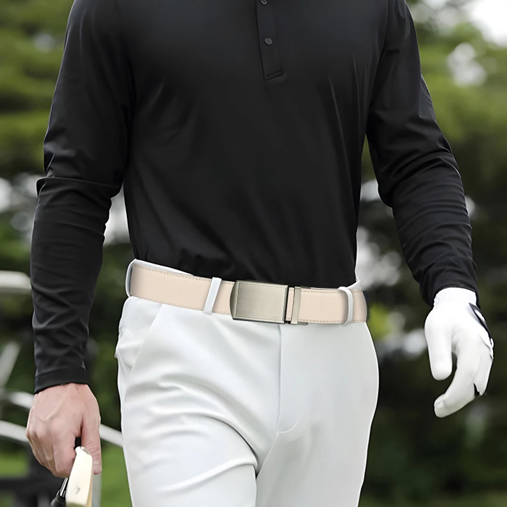 Mens Leather Belt Multiple Colors Automatic Available Belts Leisure Fashion Ratchet Belts for Men Pants Waistband