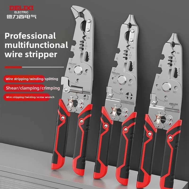 

Delixi professional electrician multifunctional wire stripping machine is suitable for wire stripping, cutting, portable storage