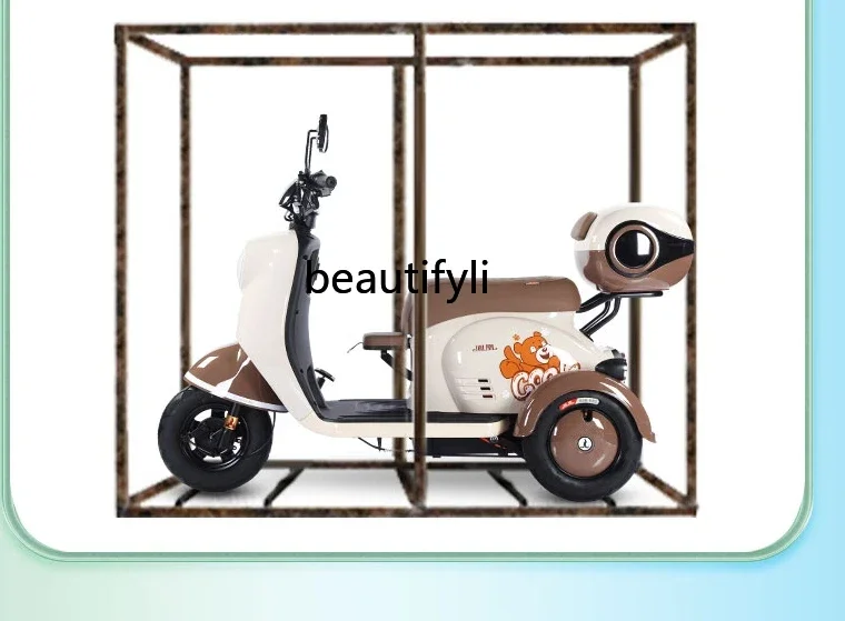 Electric Tricycle Household Small with Shed Help the Elderly Pick up Children Elderly Scooter