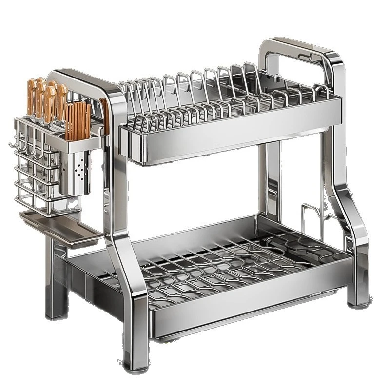 

304 stainless steel dish rack, kitchen multi-function rack
