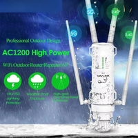 2024 Wavlink High Power AC1200 Outdoor Waterproof Wireless WiFi Repeater AP/WiFi Router Dual Dand 5G Long Range Extender Antenna