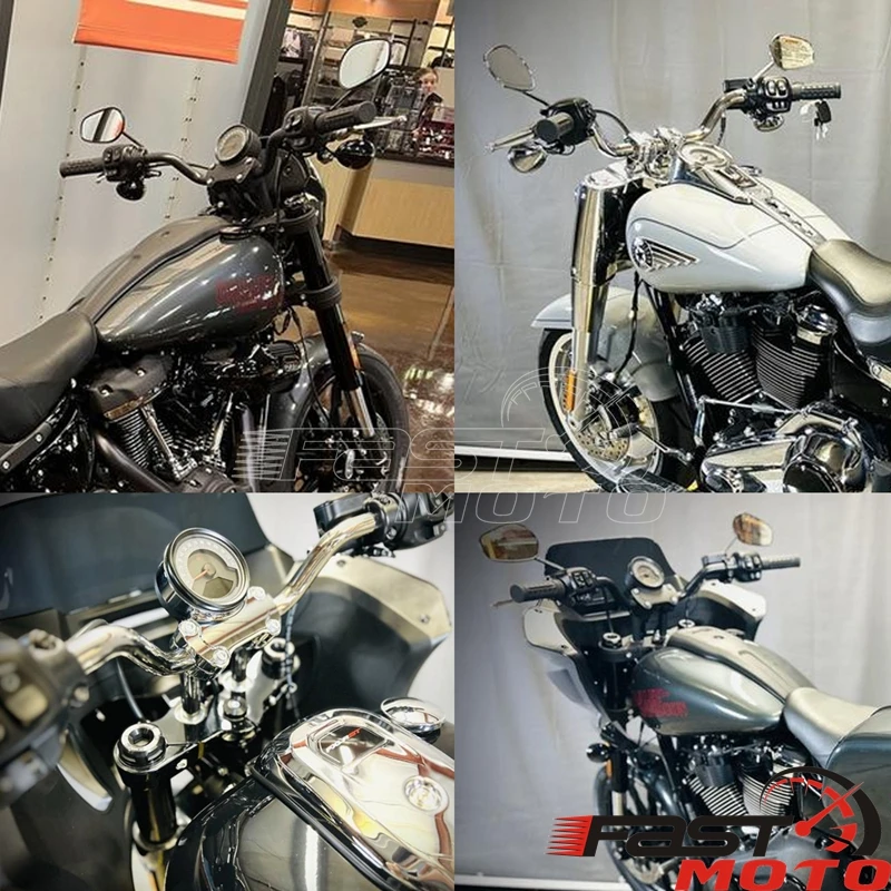 1" Handlebar 25MM Handle Bar Drag Bars For Harley Softail Lowrider ST FXLRST FXLRS Breakout FXBR Heritage FLHC Fat Boy FLFB 2025 view 6