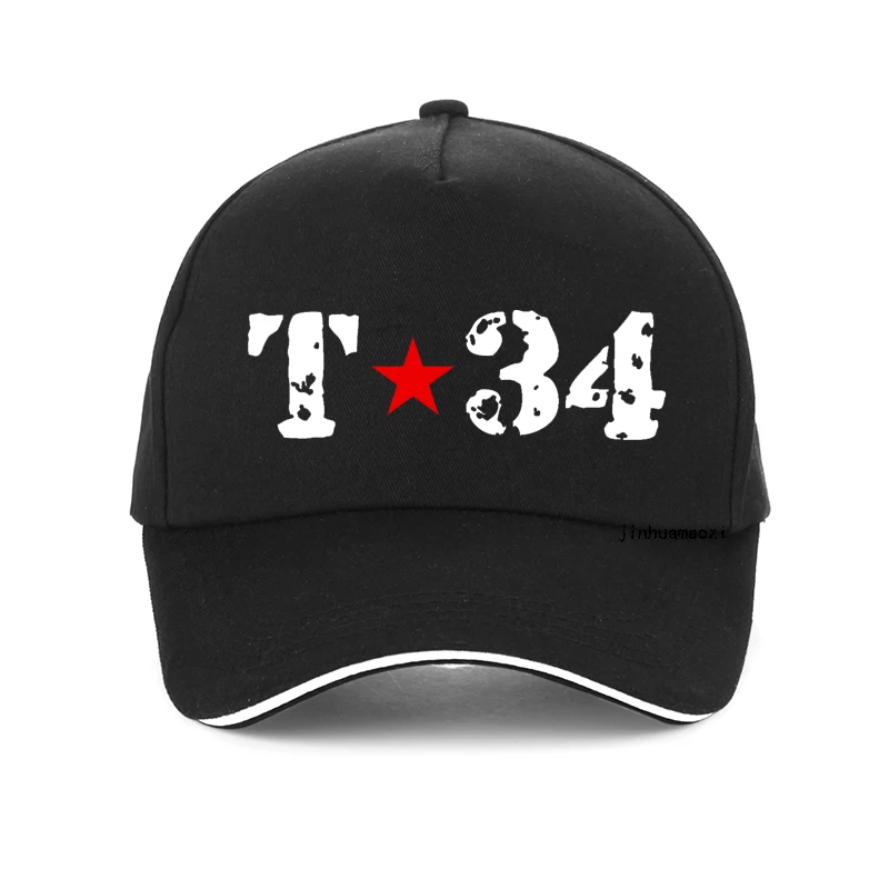 

T-34 Soviet Tank WWII Russian Army Historic Red Star Men baseball cap man Outdoor T-34 Tank Print hat Military enthusiasts hats