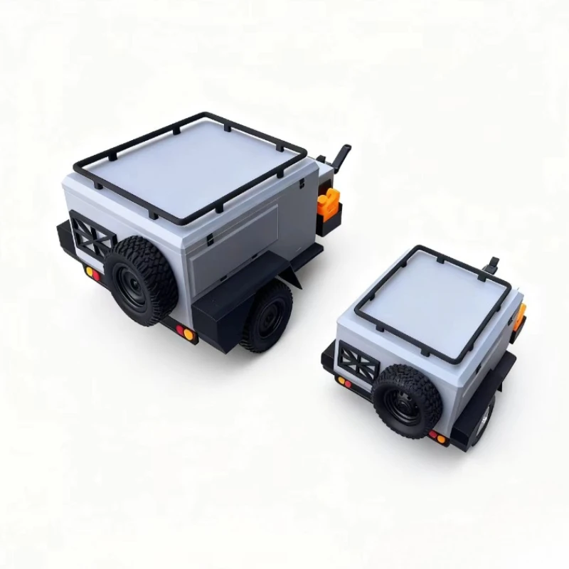 RC سيارة محاكاة مقطورة نموذج ل 1/8 1/10 1/12 RC الزاحف TRX4 المدافع محوري SCX10 RC4WD D90 TRX6 MK07 خزان 300 الملحقات #5