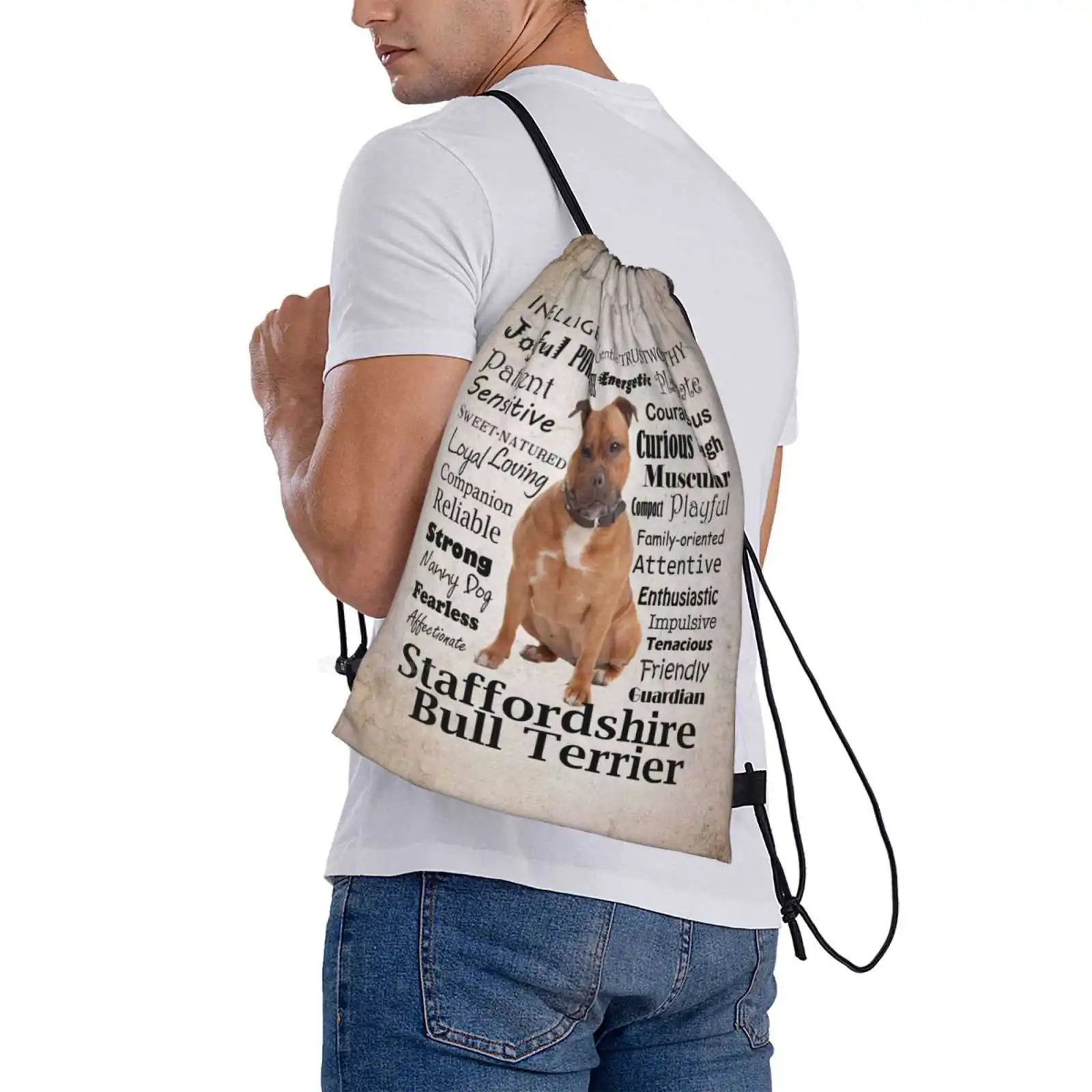 Staffordshire Bull Terrier Traits Hot Sale Schoolbag Backpack Fashion Bags Staffordshire Bull Terrier Staffie Staffy Dog Pet