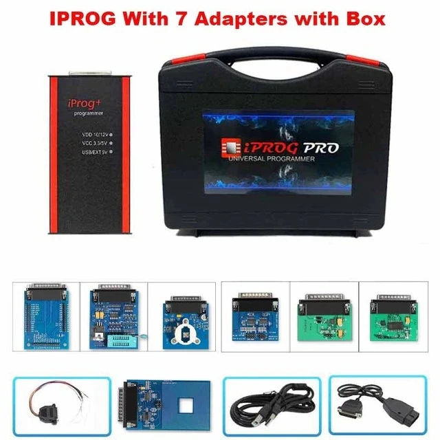2025 Nieuwste IPROG Pro V89 Volledige Adapter ECU Key Programmeur IPROG + Tool voor Airbag Reset Dashboard Eeprom IMMO Autoradio iprog v89