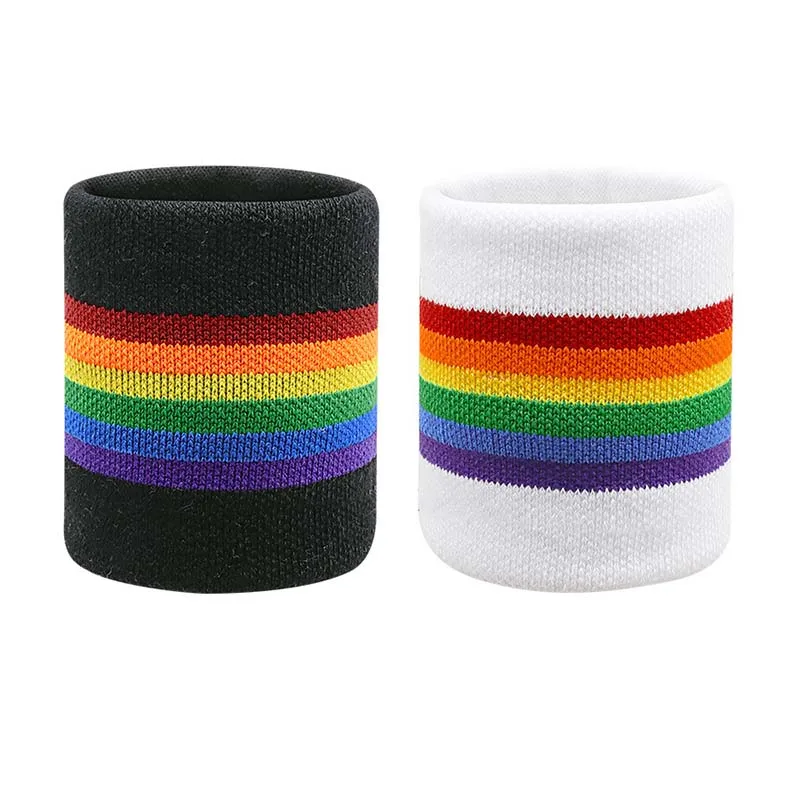 الرياضة في الهواء الطلق المهنية الريشة سوار معصم ماص للعرق للرجال والنساء تنس الجري اللون فتل العرق دعم المعصم