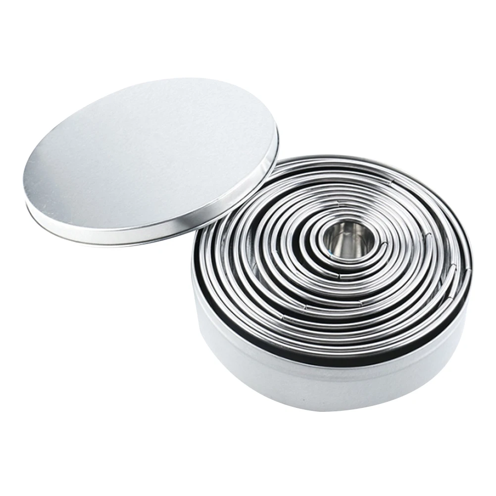 

Round Stainless Cake Mold Non Stick Pastry Dough Easy Storage Baking Mousse Pastry Various Sizes
