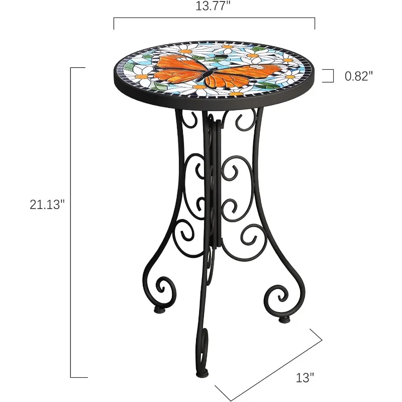 Outdoor Side Table, Weather Resistant 14 