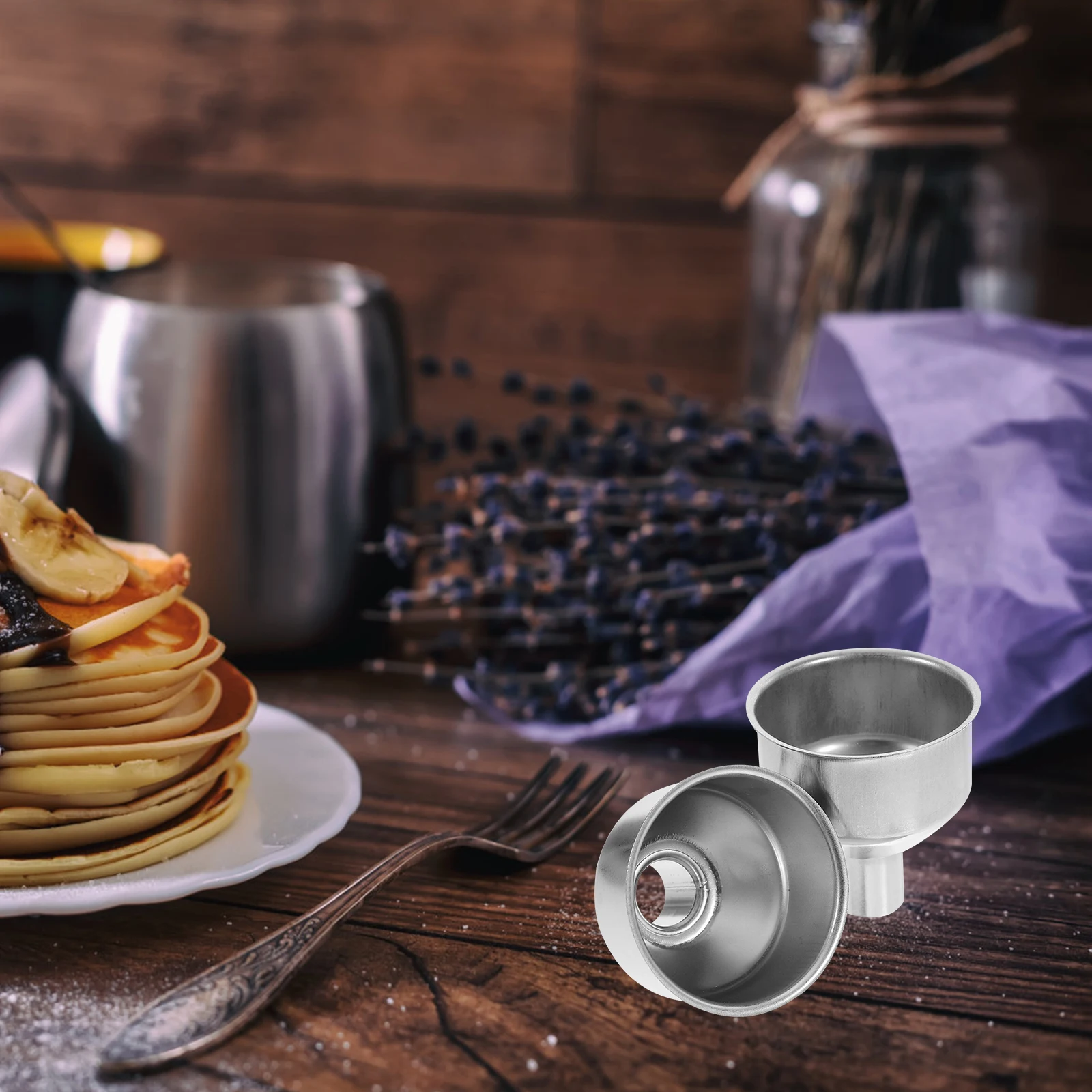 

10pcs Stainless Steel Funnel Compact Size Essential Oil Transfer Kitchen Travel Accessories Wide Mouth Canning Jar Reusable Wine