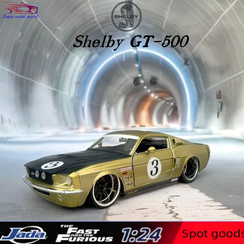 Jada 1/24 SHELBY 1967 FORD Shelby GT-500 alloy model Collection gift