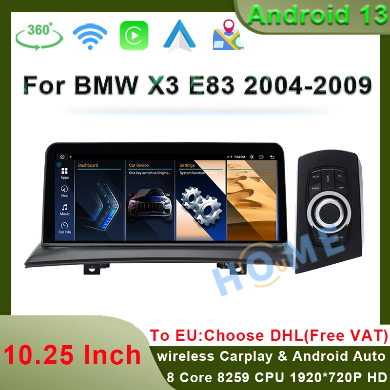 

Factory Price Android 13 10.25" GPS Navigation Apple Carplay Car Video Player For Bmw X3 E83 Auto Radio Bluetooth Touch Screen