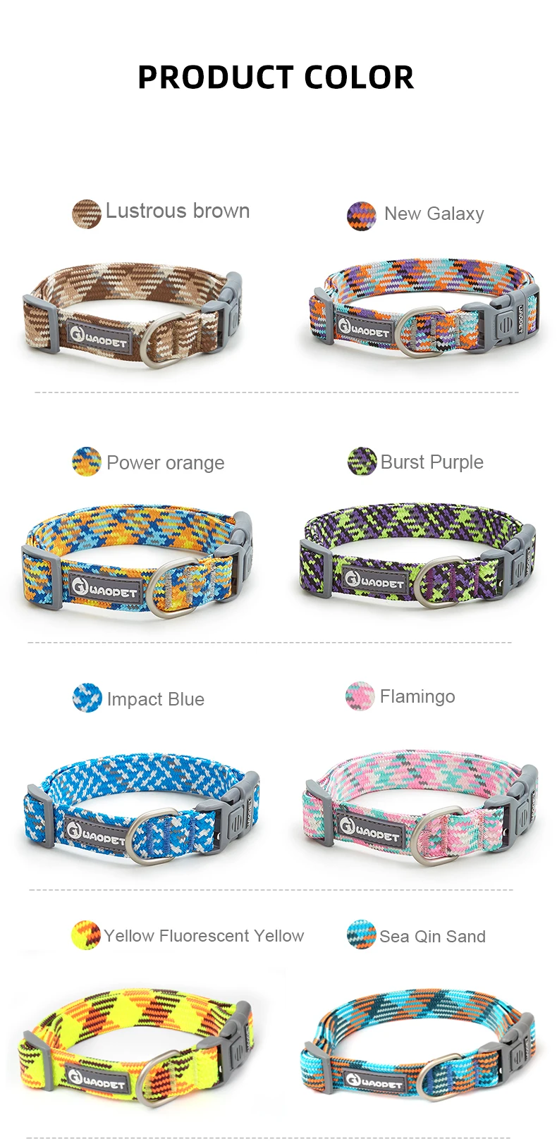 Haustier liefert Hunde halsband für Welpen mittelgroße Hunde niedliche Katze langlebiges Leben Hunde leine Halsband Deutscher Schäferhund Walking Training neu – Detail 4