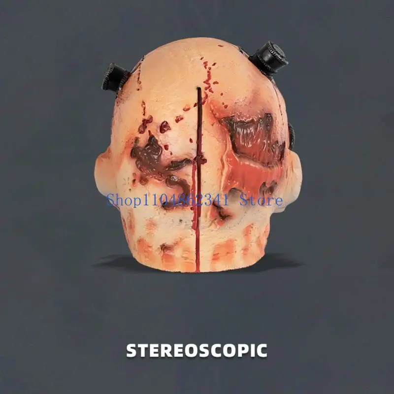 5asd 무서운 산책 죽은 Zombied 머리 마스크 무서운 현실적인 전체 얼굴 마스크 공포 할로윈 의상 Decors 소품 괴물 마스크