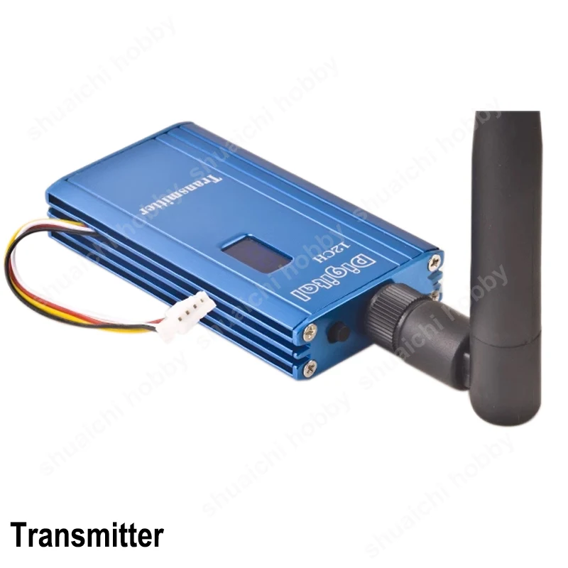 HA 2.4G 1W 12 Channel Microwave Wireless Image Transmitter Receiver Audio Video Digital Display Sender For RC Long Range FPV