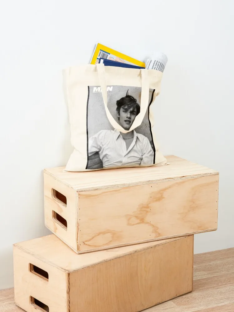 Louis Partridge Modeling Pictures Tote Bag shopping bag logo large size bags Shopping bags tote bags aesthetic