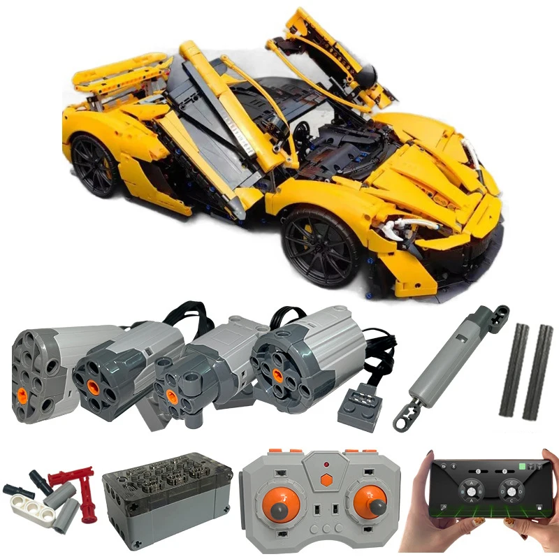 motor motorization App Control Super Racing Car Model 42172 P1 RC Power Function Set Technical Toys For Children Christmas Gifts