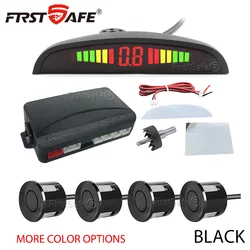 FirstSafe Car Parking Sensor Kit LED Display With 22mm 4 Sensors Radar Detector System Universal All Car