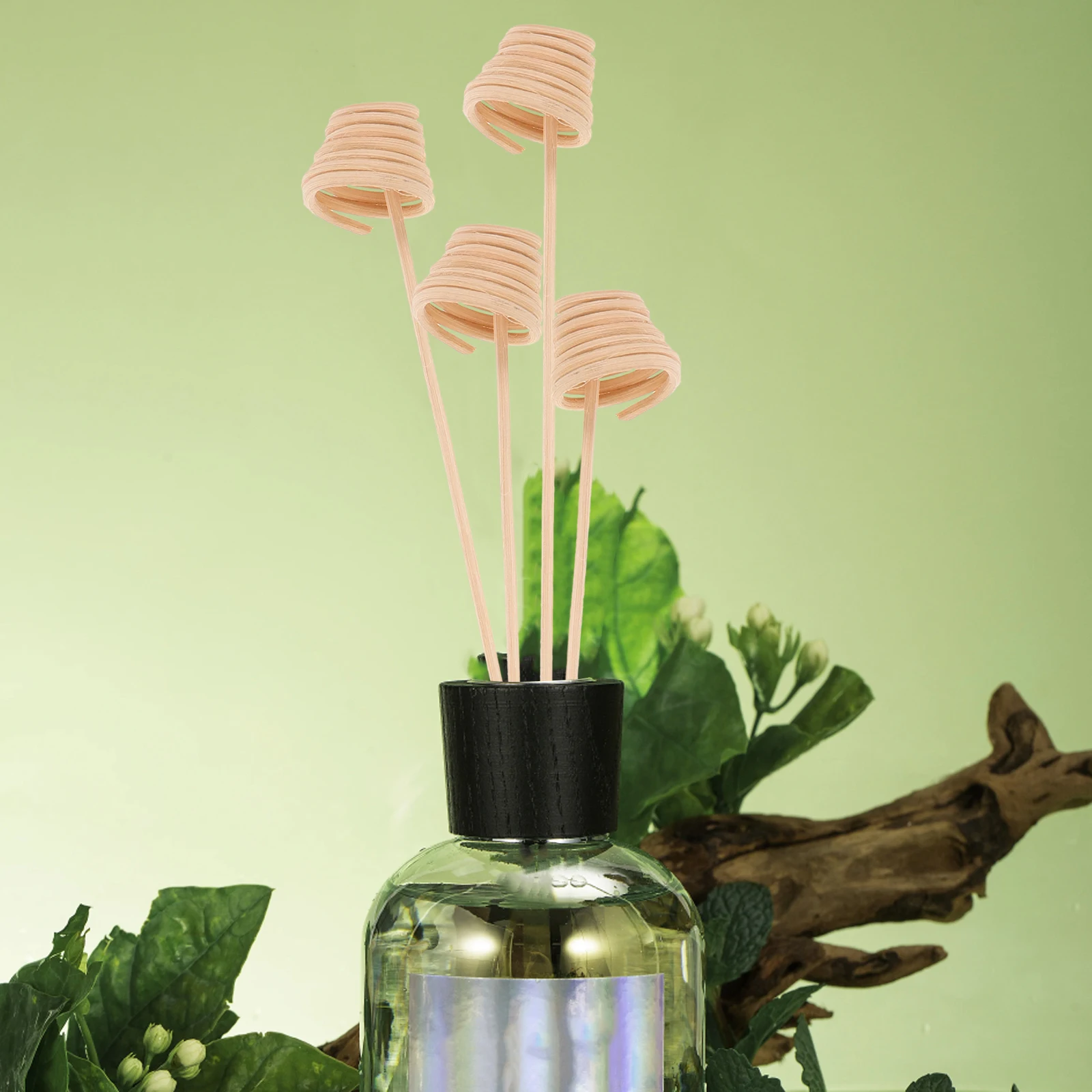 

20Pcs Wavy Rattan Diffuser Sticks Sola Flower Aromatic Essential Oil Refill Replacement Sticks for Home Office Decoration