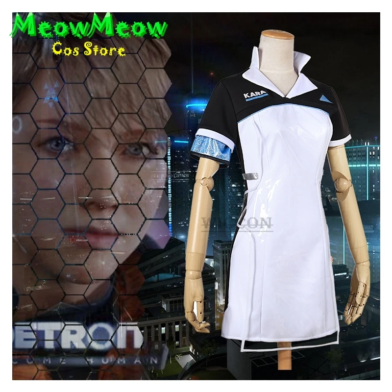 Detroit: Become Human Connor KARA Cosplay Costume Code AX400 Agent Outfit Girls Unifrom Cosplay Costume for Halloween roleplay