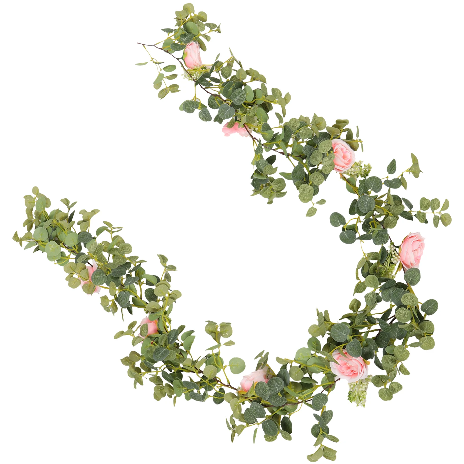 

Artificial Garland Hanging Plants Fake Roses Wreath Flower Garlands Vine Flowers Decorative Rose Garland Wedding Party Door