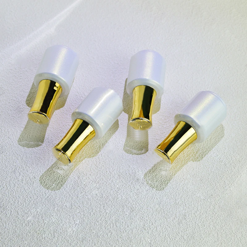 15 ml perlfarbene Nagellackflasche leer mit Deckelpinsel, Kosmetikbehälter, Nagelglasflaschen mit Pinsel