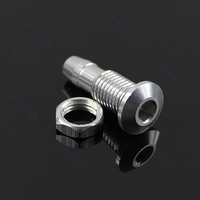 New Aluminum Water Outlets Thread With O-ring Screws For Large RC Boat M8