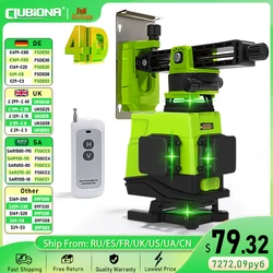 Clubiona 4D German Laser Core Floor and Ceiling Green Lines Remote control Laser Level With 5000mahs Li-ion battery