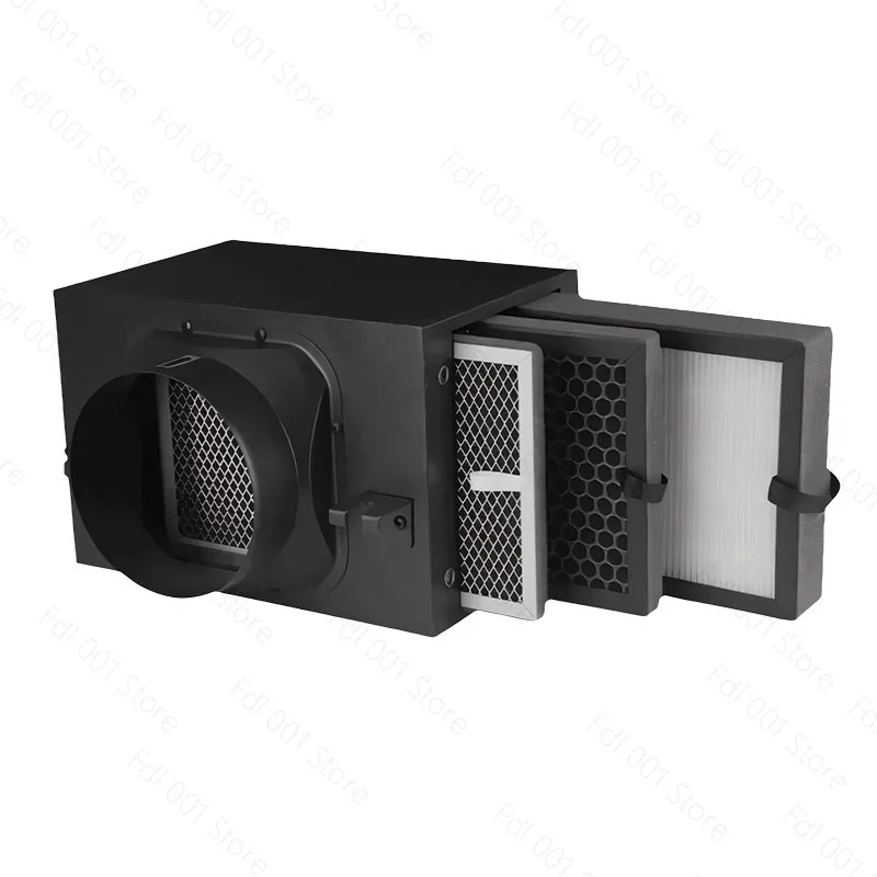 2026 Fresh Air System Filter Box 100-200mm Duct HEPA Activated Carbon PM2.5 Formaldehyde Removal for Indoor Air Quality Improvem