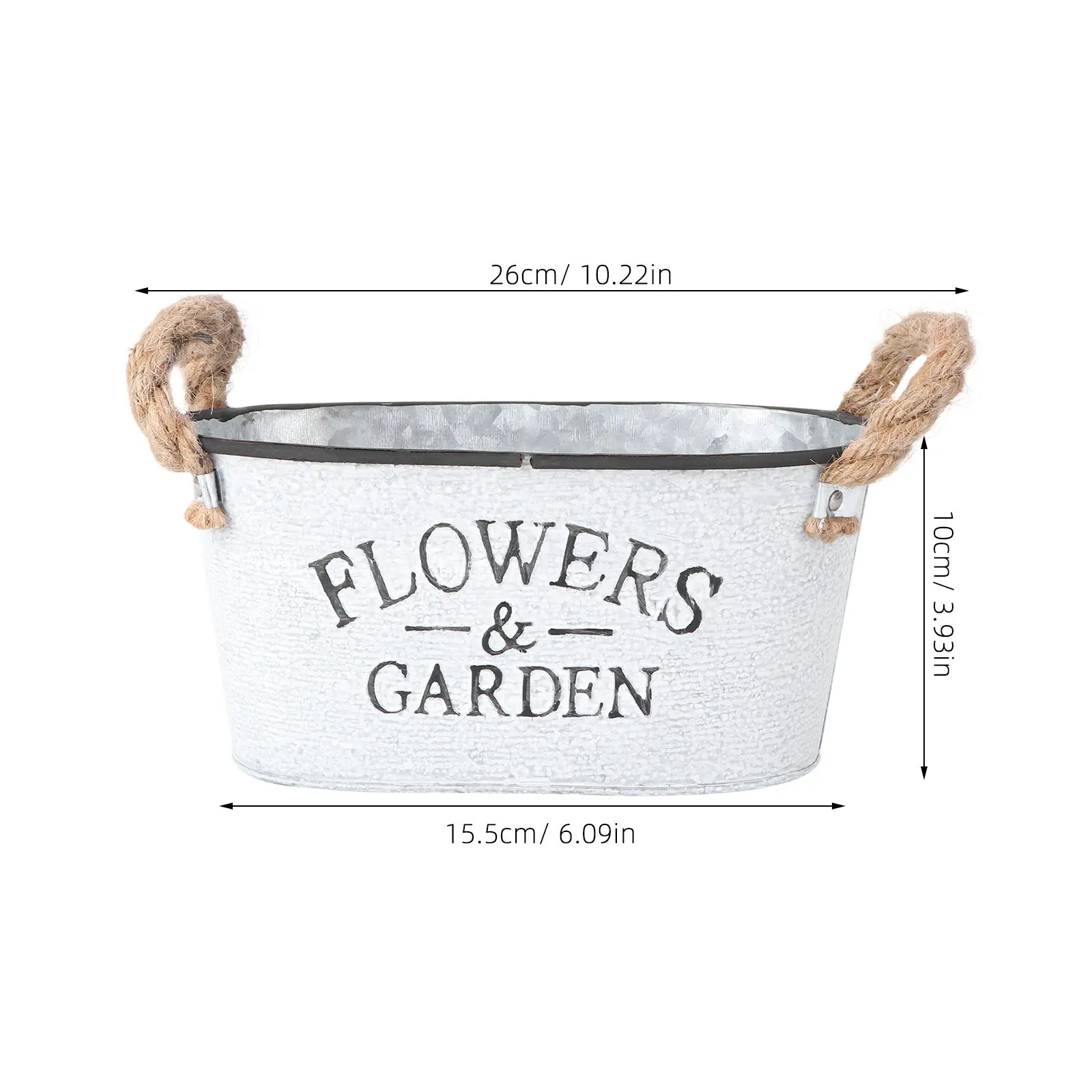 1Pcs Iron Flower Pot Light Grey Premium Quality Decorative Plant Holder for Home Office Garden Creative Gift for Plant Lovers