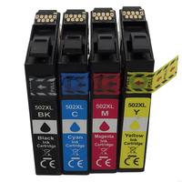 T502XL 502 502XL full Cartridge with Chip Compatible for epson XP5100 xp5105 WF2860 WF2865 Printers Refillable E65A