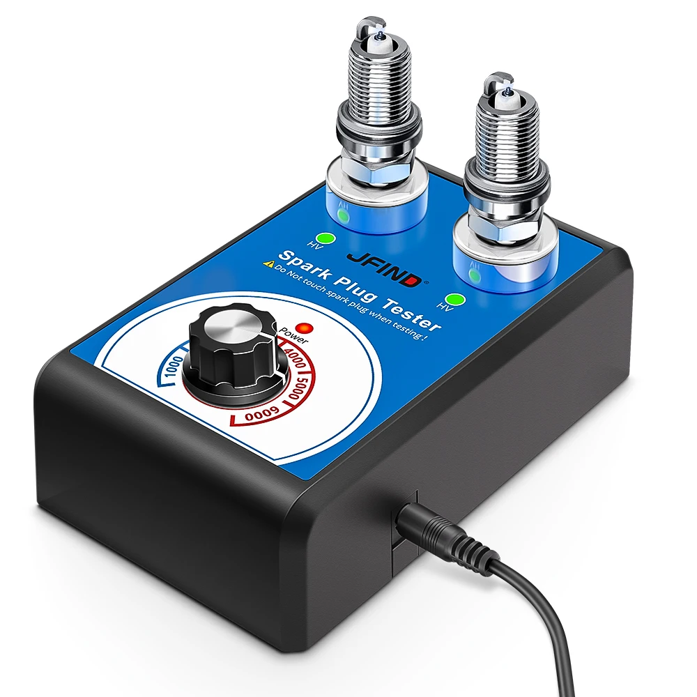 

JF109 Автомобильный анализатор свечей зажигания с двумя отверстиями для проверки свечей зажигания Регулируемый автомобильный тестер свечей зажигания