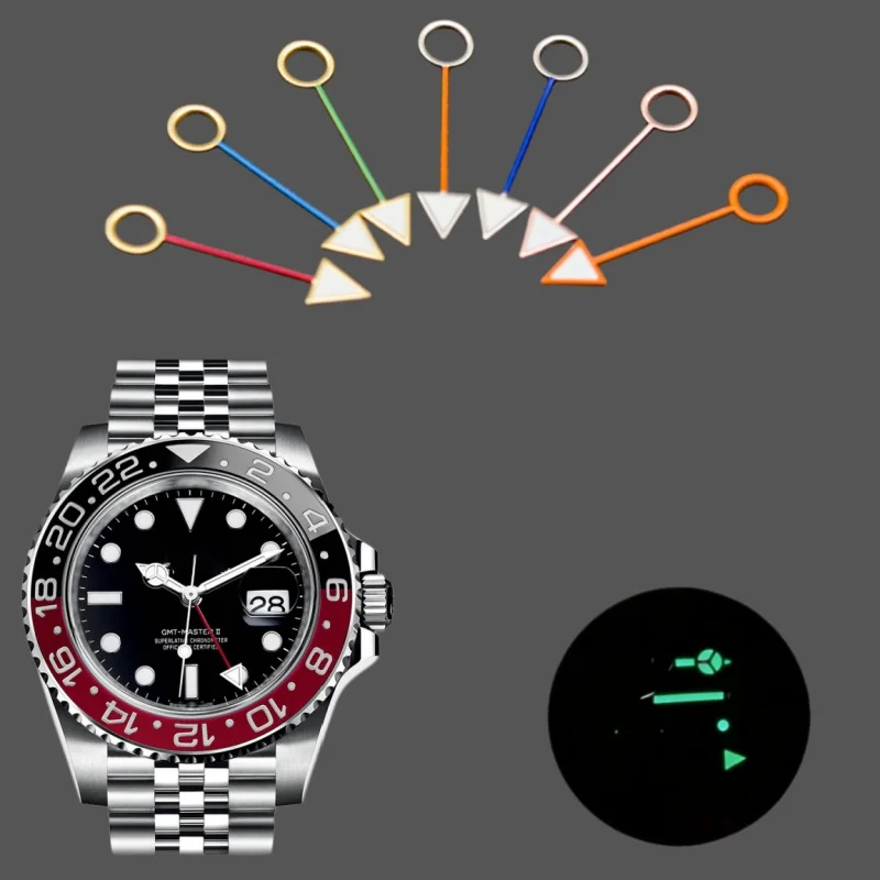 

Watch Dial Pointer Accessories Green Luminous for NH34 automatic movement watch accessories watch hands
