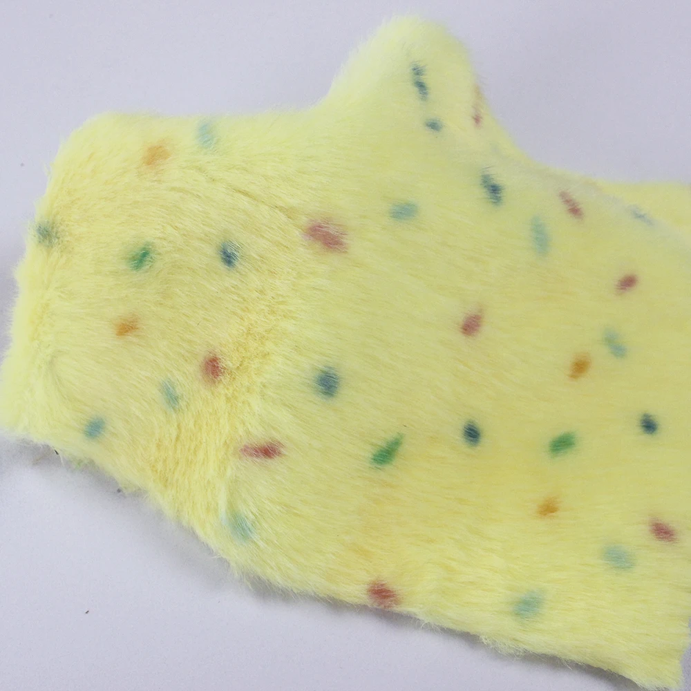 Künstliches Kaninchenfell mit Druckmuster für Puppenkleidung, Kissen, DIY-Näharbeiten, Schals und Heimdekoration – Detail 8