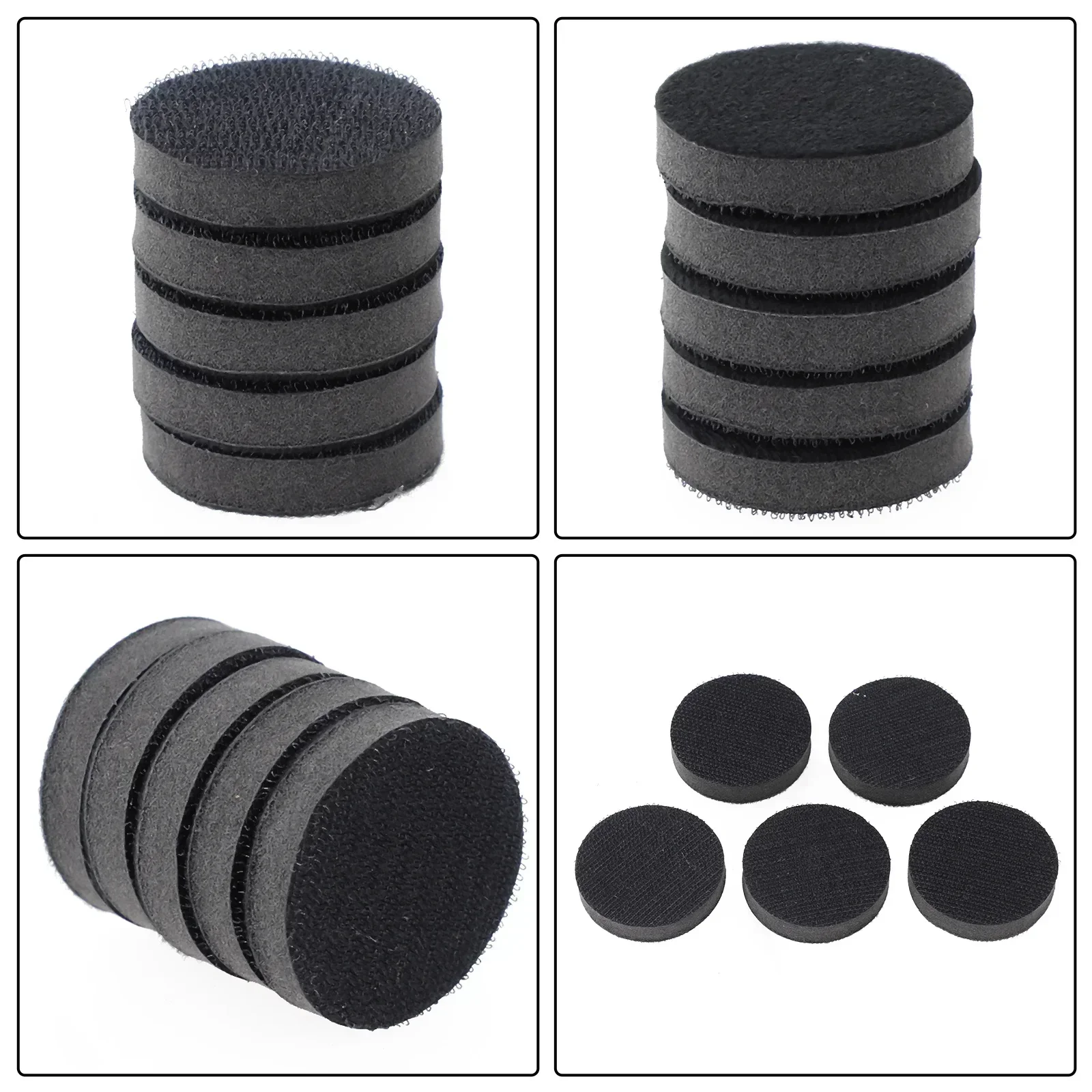 5Pcs/set 50mm/75mm Soft Density Interface Pads Hook&Loop Sponge Cushion Buffer Backing Pad Protection Sanding Disc Backing Pad