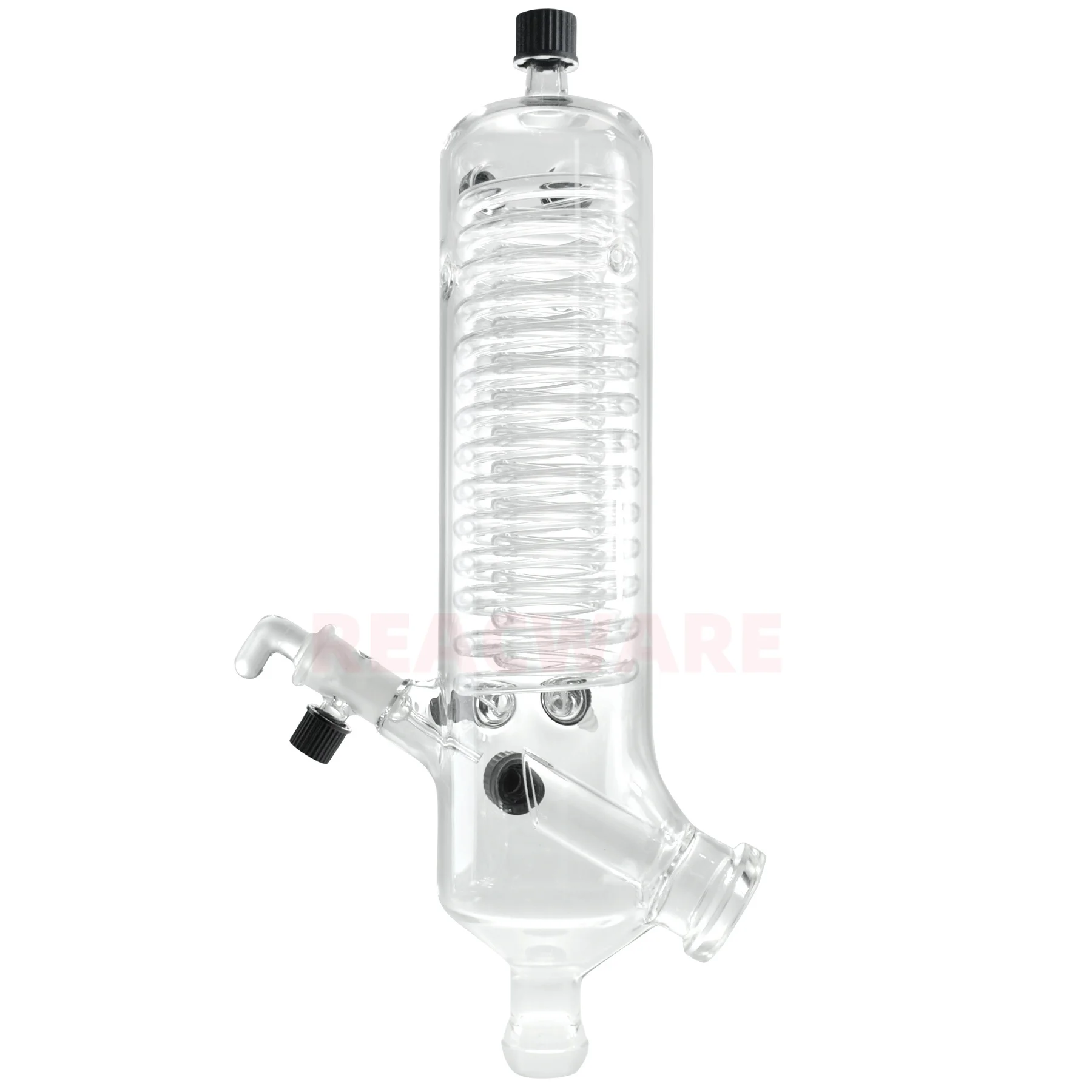 New Version G3 Glass Condenser with Feed Valve for Rotary Evaporator Laboratory Distillation Parts
