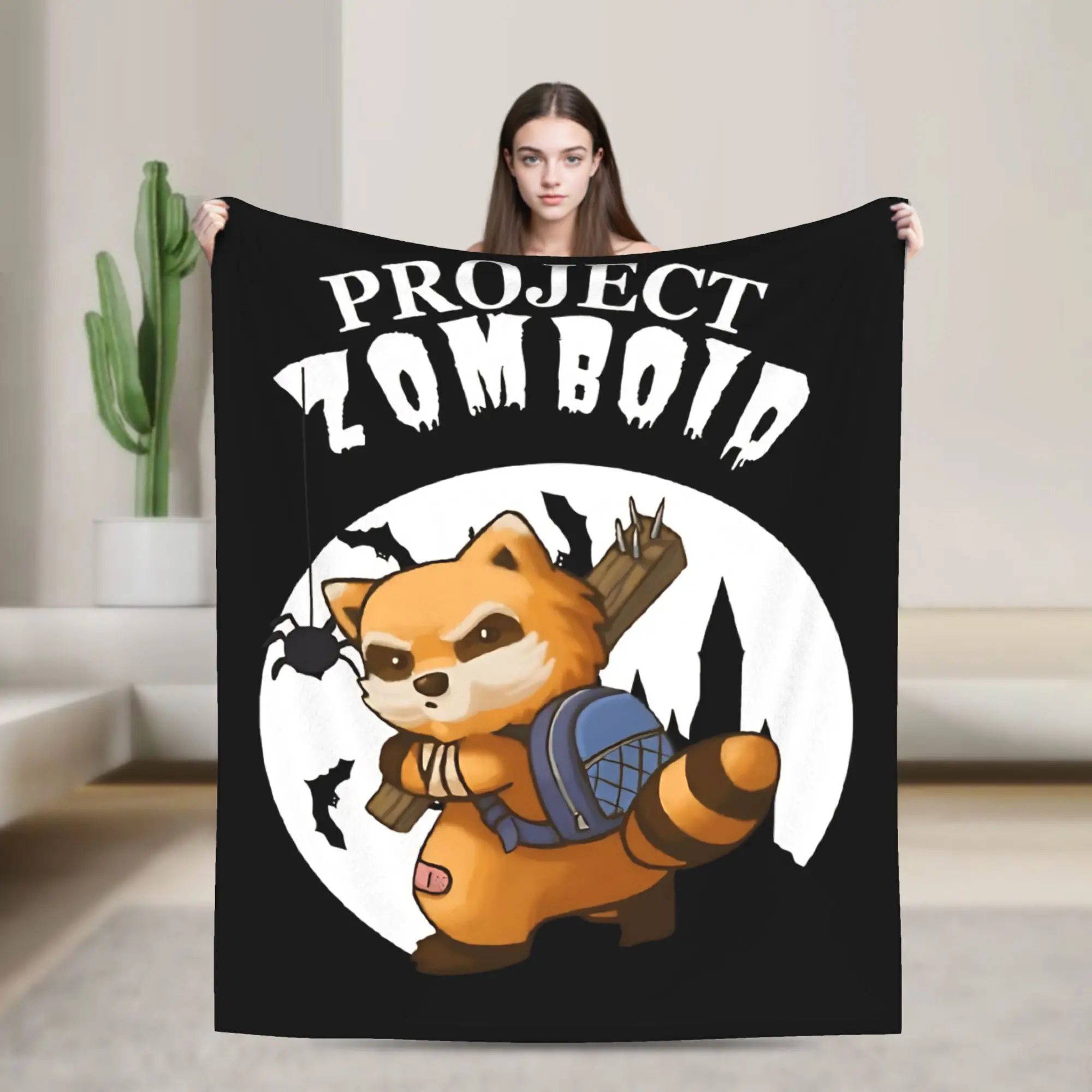 Project Zomboid Blankets Fleece Summer Air Conditioning Bleaches Anime Super Soft Throw Blankets for Sofa Travel Bedspread