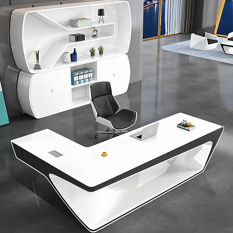 Large Desk Gaming Room Desks Workstations Office Table Furniture Clearance Bureaux De Travail One Person Desk Computer Tables