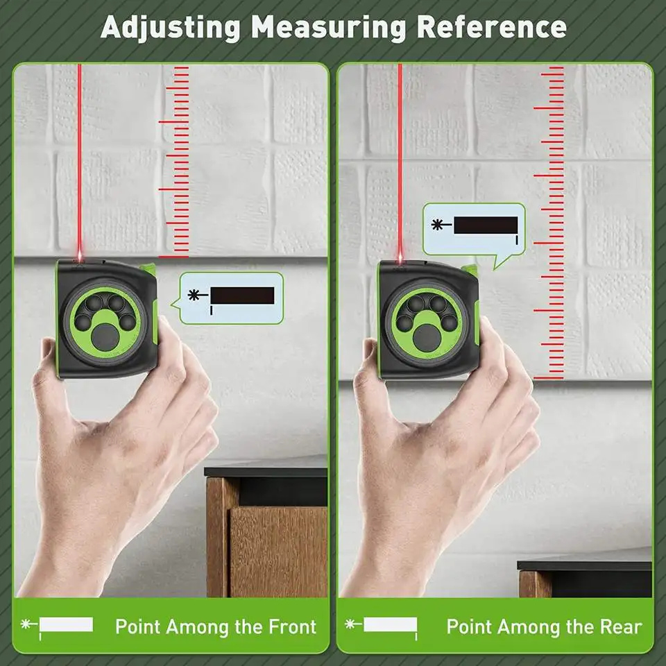 Huepar DT30 Laser Distance Meter Measuring Laser Tape Measure Digital Laser Rangefinder High Precision With LCD Display